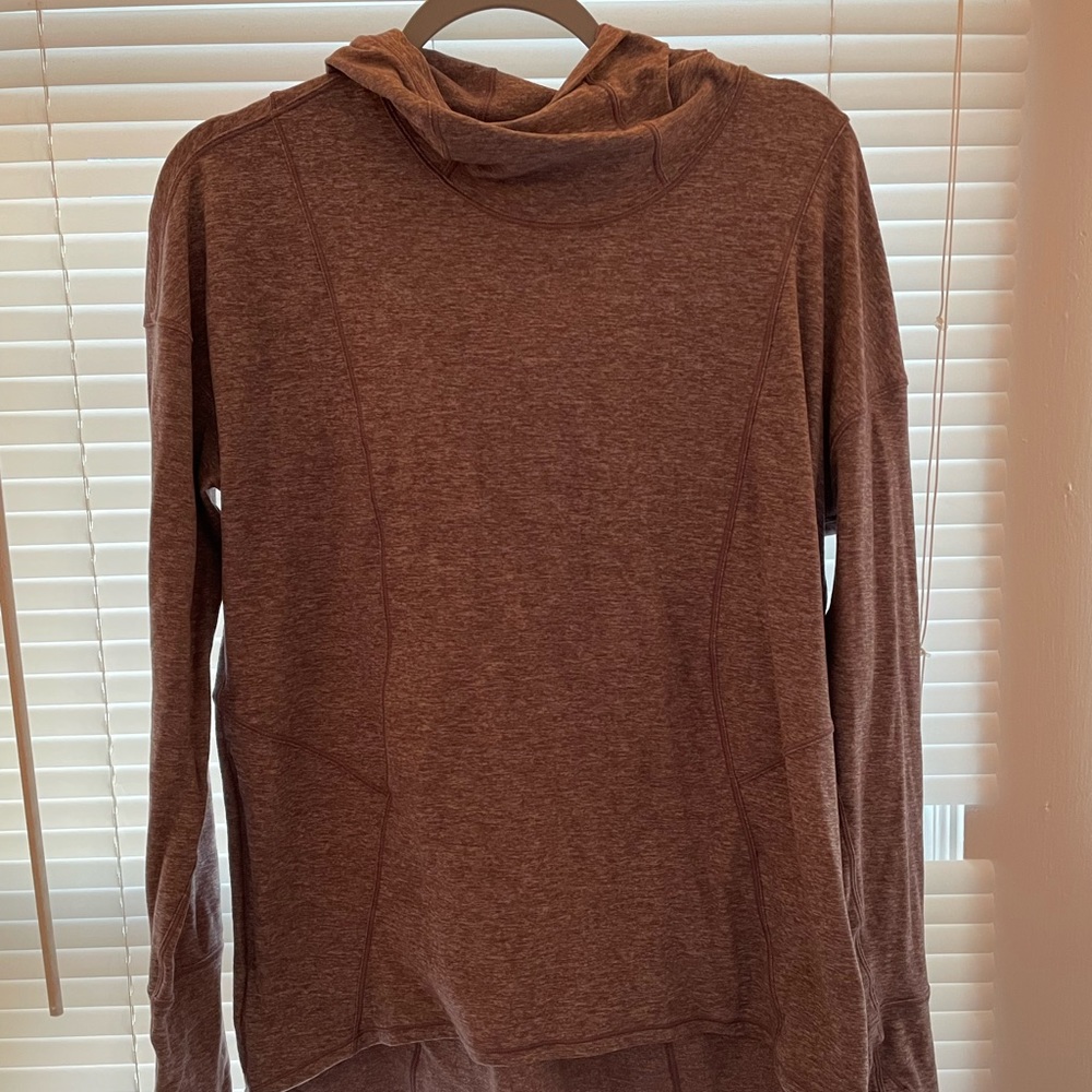 Heathered purple hoodie